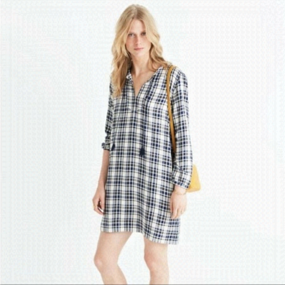 madewell • Artiste Plaid Tunic Dress